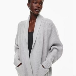 Aritzia travel cardigan - mocha brown